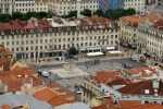 Площадь Фигейра в Лиссабоне с памятником королю Жуану I.